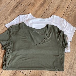 Abercrombie and Fitch Soft A&F drapey tees
